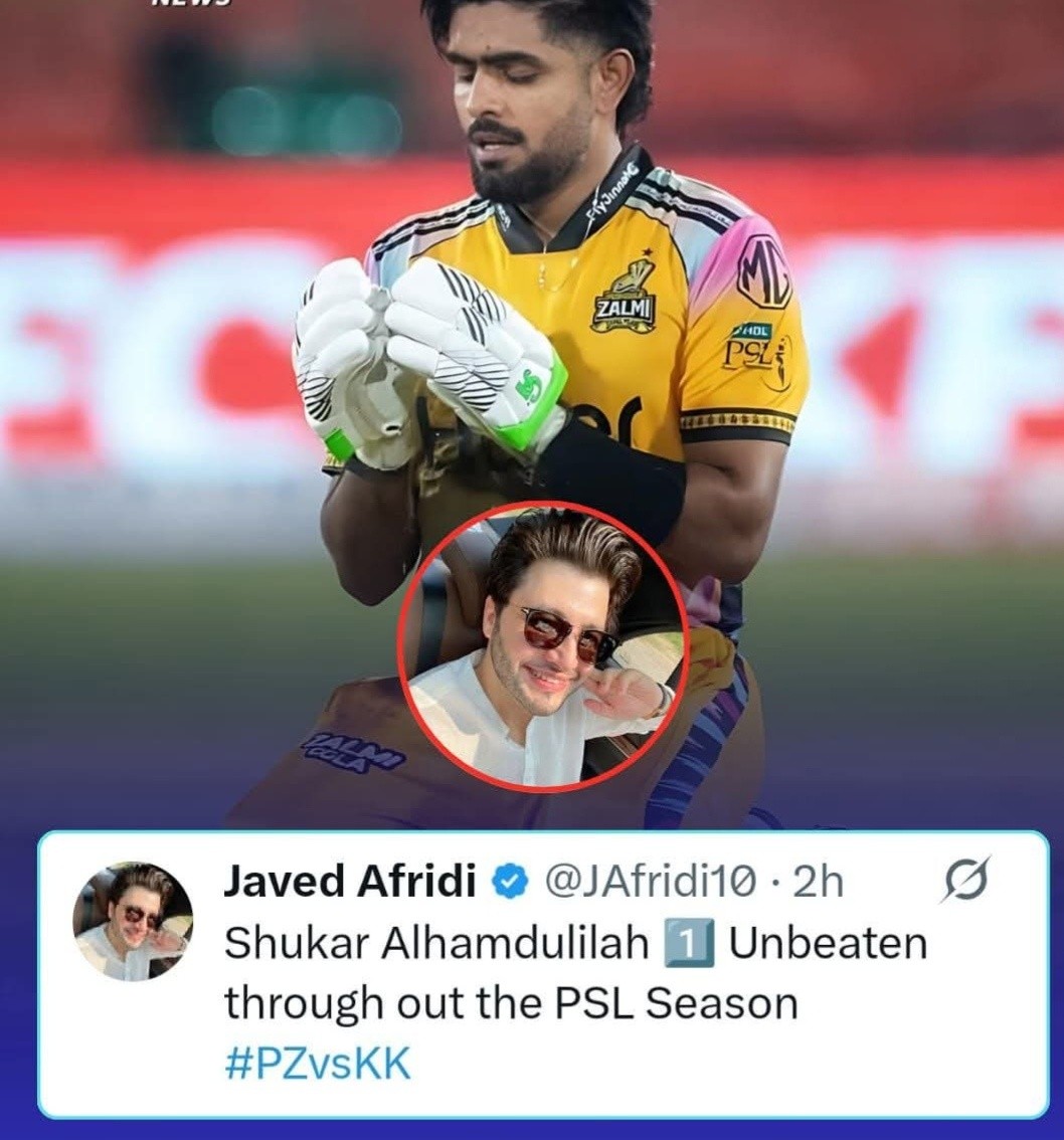 Javed Afridi message Peshawar Zalmi unbeaten performance PSL 2026