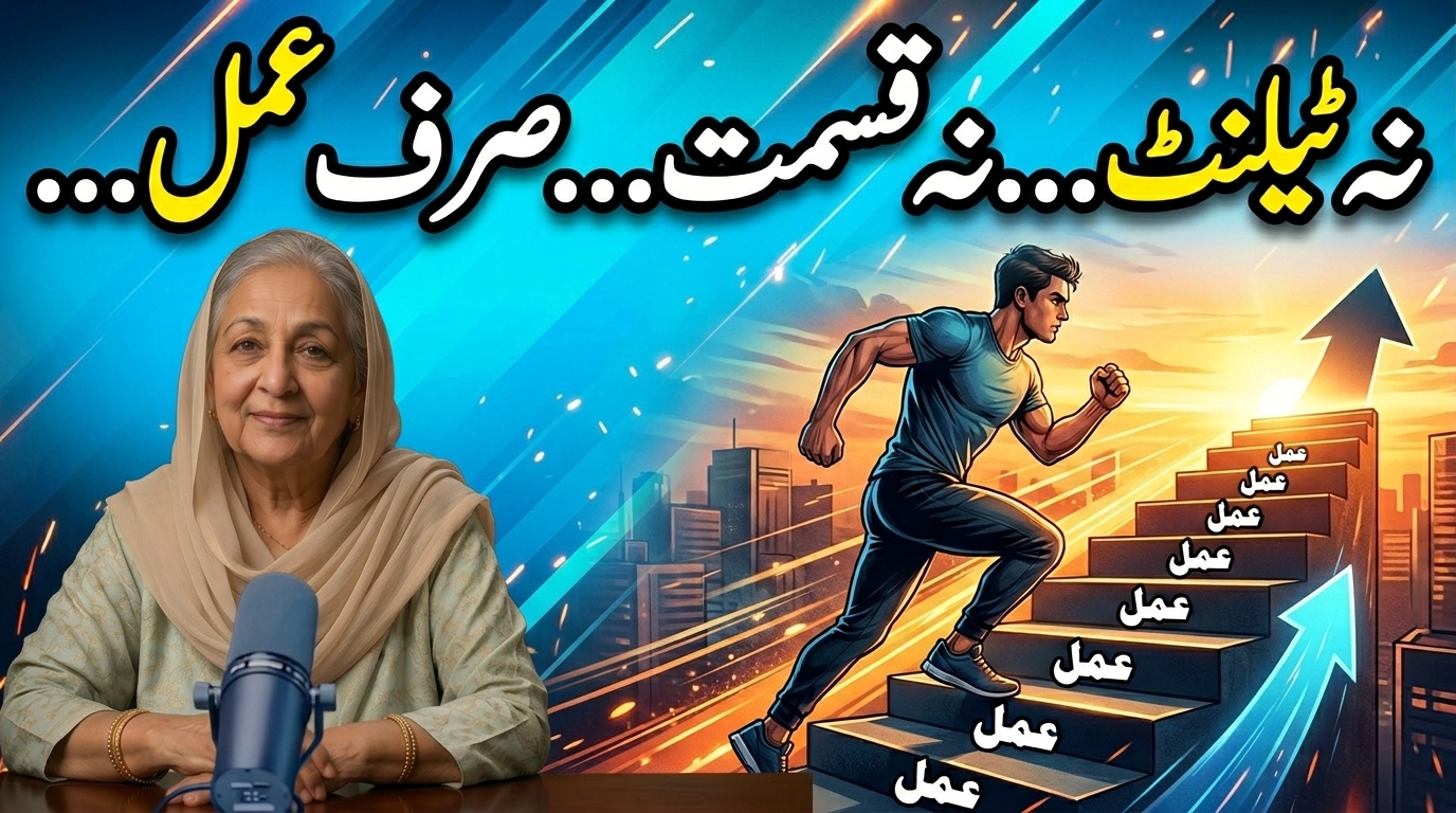 نہ ٹیلنٹ نہ قسمت، صرف عمل: کامیابی کا اصل راز